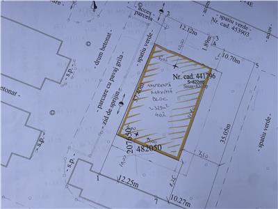 Teren 822mp, 12 Ap, S+P+3E+Er in Timisoara zona Lipovei