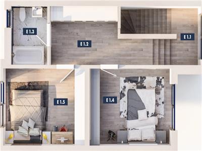 Triplex cu 4 camere in Dumbravita