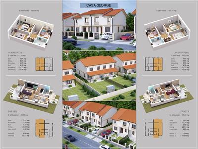 2|2 Duplex 215mp la rosu in Sacalaz